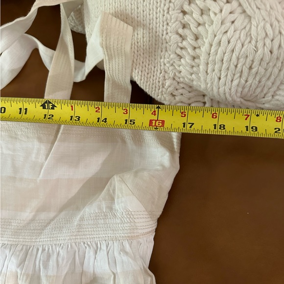 J. Crew NWT Ivory & White Striped Babydoll Top Blouse Lined Side Zip size 10 - Picture 16 of 16